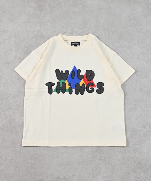 WILD THINGS（ワイルドシングス）の「【WILD THINGS】別注プリントTee（Tシャツ/カットソー・キッズ・ラベンダー/ブラック/キナリ・140/130/120/110/100/90/150）」の21枚目の写真