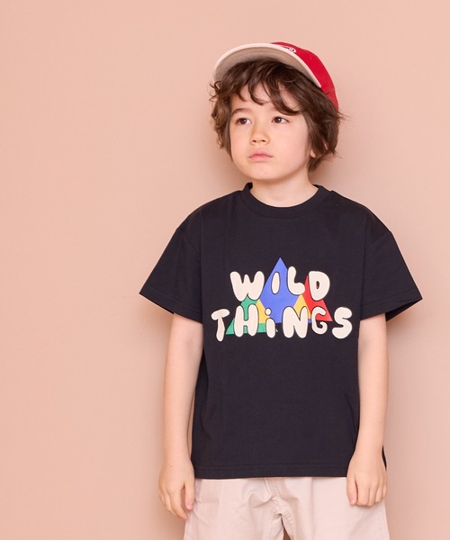WILD THINGS（ワイルドシングス）の「【WILD THINGS】別注プリントTee（Tシャツ/カットソー・キッズ・ラベンダー/ブラック/キナリ・140/130/120/110/100/90/150）」の9枚目の写真