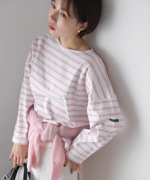 La TOTALITE(ラトータリテ)の「【LE MINOR/ルミノア】PETIT COPAIN(Tシャツ/カットソー・レディース・ピンク/グリーン/ダークブルー/ネイビー・FREE)」の22枚目の写真