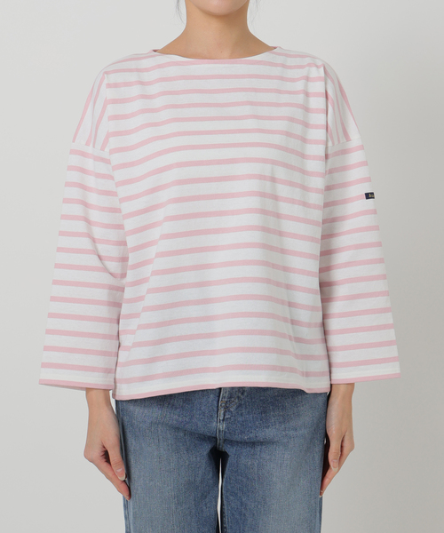 La TOTALITE(ラトータリテ)の「【LE MINOR/ルミノア】PETIT COPAIN(Tシャツ/カットソー・レディース・ピンク/グリーン/ダークブルー/ネイビー・FREE)」の7枚目の写真