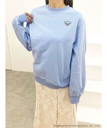 【ポンポネットジュニアコラボ】 ミントくん刺繍オーバースエット