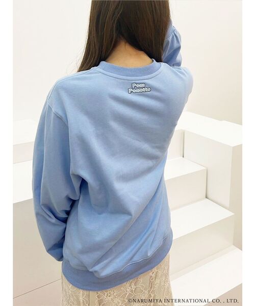 MERCURYDUO(マーキュリーデュオ)の「【ポンポネットジュニアコラボ】 ミントくん刺繍オーバースエット(Tシャツ/カットソー・レディース・ブルー/ネイビー・FREE)」の21枚目の写真