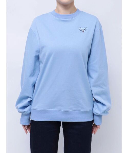 MERCURYDUO(マーキュリーデュオ)の「【ポンポネットジュニアコラボ】 ミントくん刺繍オーバースエット(Tシャツ/カットソー・レディース・ブルー/ネイビー・FREE)」の13枚目の写真