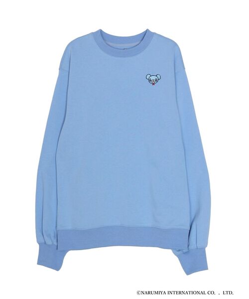 MERCURYDUO(マーキュリーデュオ)の「【ポンポネットジュニアコラボ】 ミントくん刺繍オーバースエット(Tシャツ/カットソー・レディース・ブルー/ネイビー・FREE)」の20枚目の写真