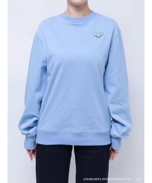 MERCURYDUO(マーキュリーデュオ)の「【ポンポネットジュニアコラボ】 ミントくん刺繍オーバースエット(Tシャツ/カットソー・レディース・ブルー/ネイビー・FREE)」の22枚目の写真