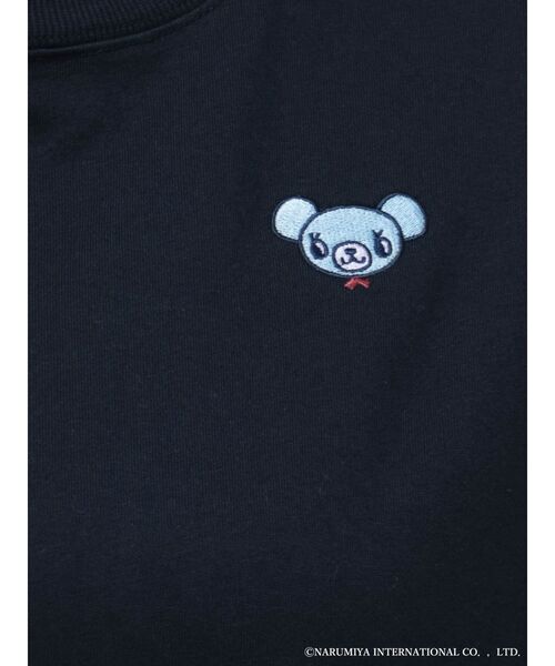 MERCURYDUO(マーキュリーデュオ)の「【ポンポネットジュニアコラボ】 ミントくん刺繍オーバースエット(Tシャツ/カットソー・レディース・ブルー/ネイビー・FREE)」の5枚目の写真