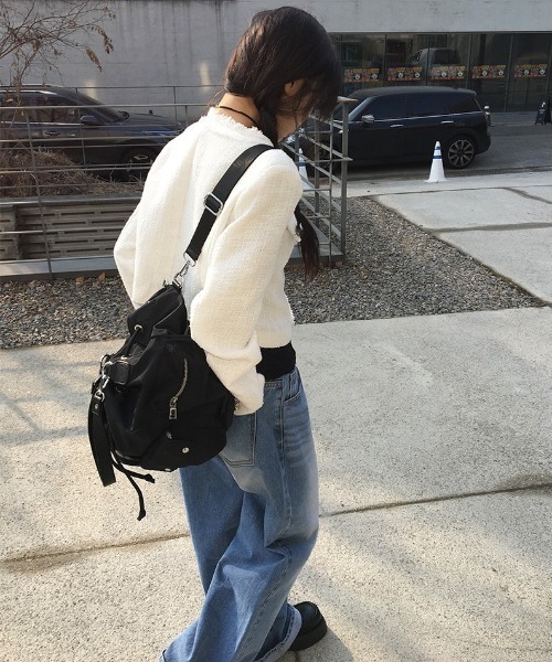 anyonemore(エニワンモア)の「ウォッシングワイドライトブルーデニムパンツ(デニムパンツ・レディース・ライトブルー・LARGE/MEDIUM/SMALL)」の7枚目の写真