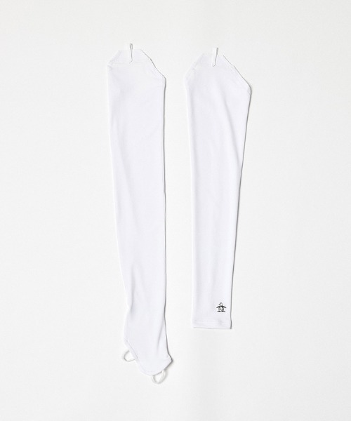 MUNSINGWEAR（マンシングウェア）の「『サンスクリーン NIR』ストラップ付きUVアームカバー（アームカバー・レディース・ブラック/ホワイト・F）」の2枚目の写真