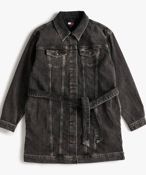 tommy jeans(トミー ジーンズ)の「ロングスリーブトラッカーワンピース(ワンピース・レディース・ブラック・LARGE/MEDIUM/SMALL)」の5枚目の写真