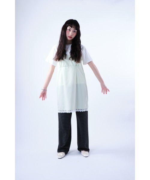 smyeon レース付きキャミワンピース Lace cami onepiece セール】Lace cami onepiece/レース付きキャミワン ピース