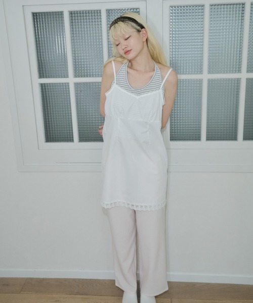 l*i様 Smyeon レース付きキャミワンピース Lace cami onepiece/レース付きキャミワン ピース(ワンピース