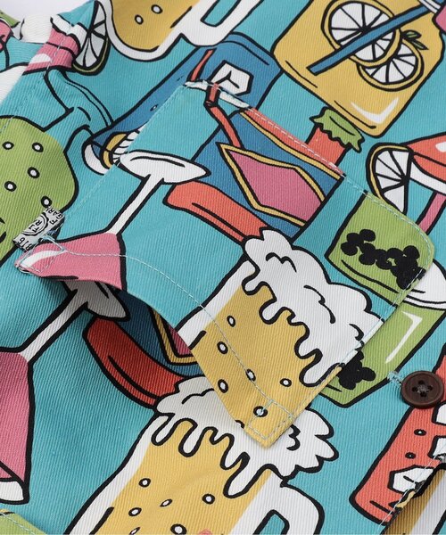 F.O.KIDS（エフオーキッズ）の「【ジュニア対応】4色2柄オープンカラー半袖シャツ（シャツ/ブラウス・キッズ・カーキ/ブルー/チャコール/キナリ・90/100/110/120/80/130/140）」の11枚目の写真