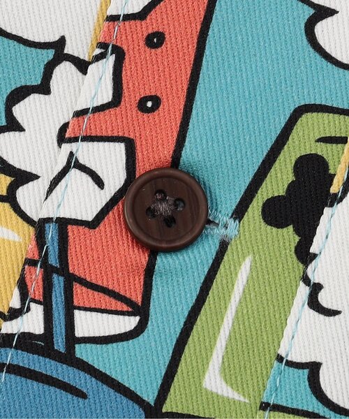 F.O.KIDS（エフオーキッズ）の「【ジュニア対応】4色2柄オープンカラー半袖シャツ（シャツ/ブラウス・キッズ・カーキ/ブルー/チャコール/キナリ・90/100/110/120/80/130/140）」の13枚目の写真