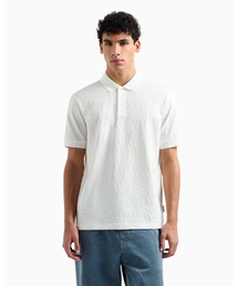 ARMANI EXCHANGE | 【A|X アルマーニ エクスチェンジ】オールオーバージャカードロゴ 半袖ポロシャツ/REGULAR(ポロシャツ)