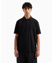 ARMANI EXCHANGE | 【A|X アルマーニ エクスチェンジ】オールオーバージャカードロゴ 半袖ポロシャツ/REGULAR(ポロシャツ)