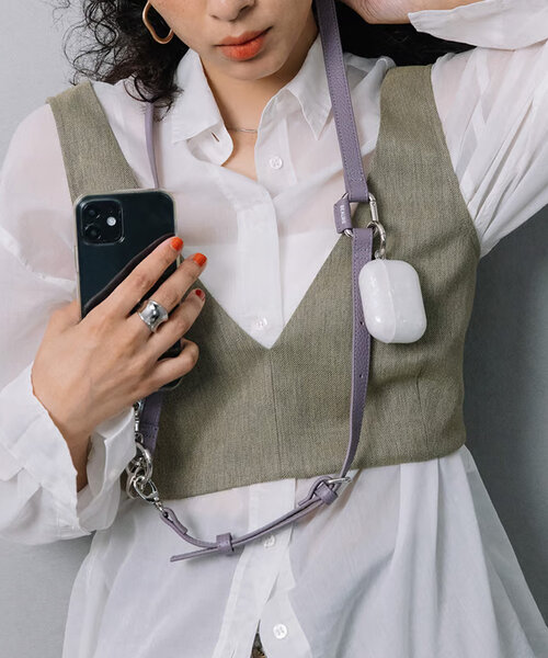 Actually(アクチュアリー)の「BEAURE カウレザー ベルト モバイルストラップショルダー(スマホグッズ・レディース・ホワイト/パープル/ブラック・0)」の3枚目の写真