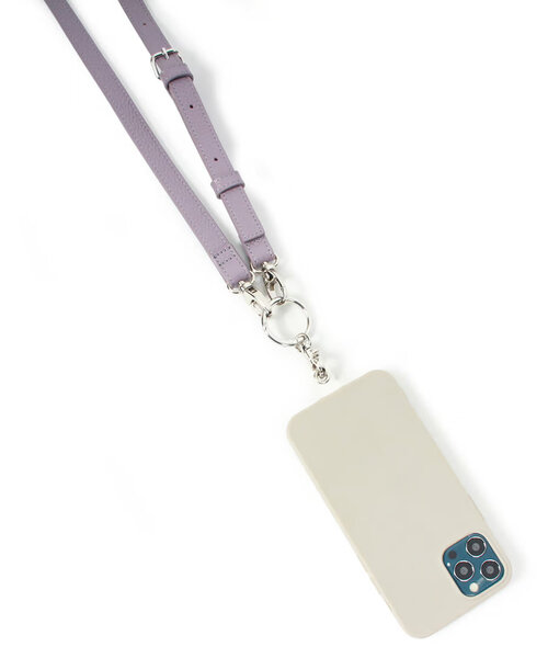 Actually(アクチュアリー)の「BEAURE カウレザー ベルト モバイルストラップショルダー(スマホグッズ・レディース・ホワイト/パープル/ブラック・0)」の13枚目の写真