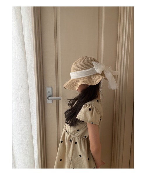 洗えるたためるキラキラチュールビッグリボンハット・帽子（ハット