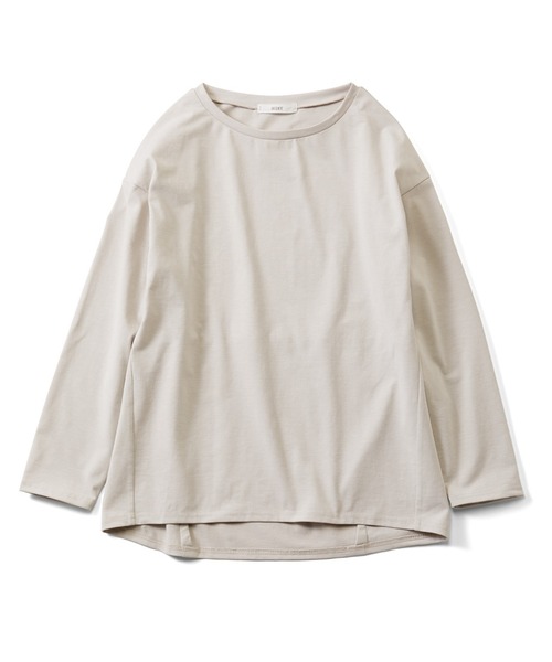 IEDIT（イディット）の「ＩＥＤＩＴ　大人にふさわしい日本製　ていねいに仕立てたクワトロセブン（ＴＭ）コクーンカットソー（Tシャツ/カットソー・レディース・ロイヤルブルー/グレイッシュベージュ/ブラック・LL/L/M/S/3L/4L）」の6枚目の写真