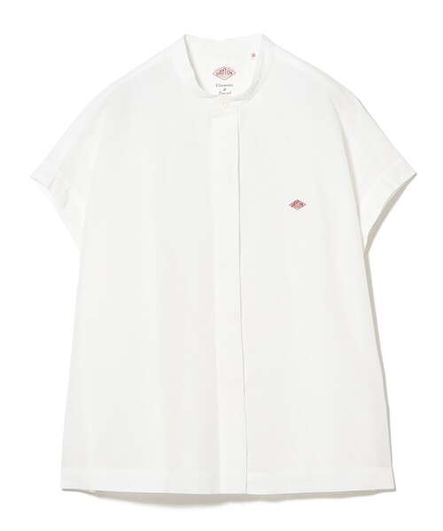DANTON ホワイト シャツ DANTON | オックスフォード バンドカラーシャツ SOLID MEN