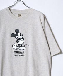 Disney/ディズニー ミッキーマウス/ベイマックス/トイ・ストーリー/ズートピア キャラクター サガラ刺繍 オーバーサイズ 半袖Tシャツ レディース メンズ