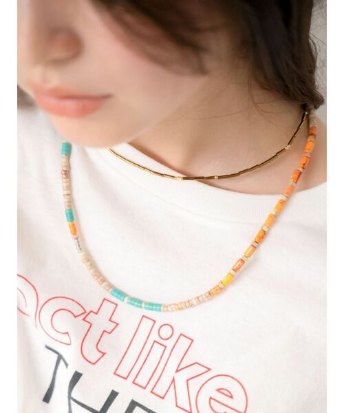 Ungrid（アングリッド）の「カラービーズネックレス（ネックレス・レディース・レッド/ターコイズブルー・FREE）」の15枚目の写真