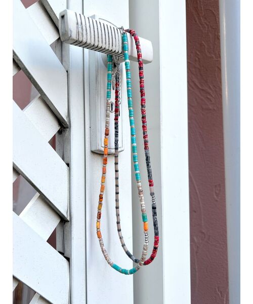 Ungrid（アングリッド）の「カラービーズネックレス（ネックレス・レディース・レッド/ターコイズブルー・FREE）」の5枚目の写真