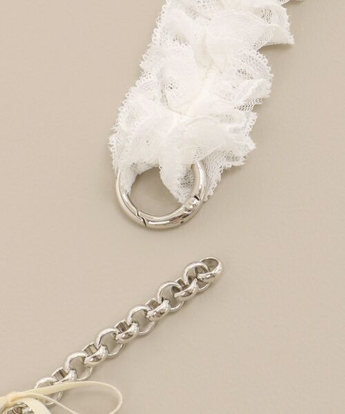 MAJESTIC LEGON（マジェスティックレゴン）の「アンニュイリボンスマホショルダー（スマホグッズ・レディース・ホワイト系その他2/アイボリー/ピンク・FREE）」の16枚目の写真