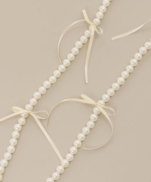 MAJESTIC LEGON（マジェスティックレゴン）の「アンニュイリボンスマホショルダー（スマホグッズ・レディース・ホワイト系その他2/アイボリー/ピンク・FREE）」の20枚目の写真