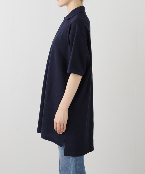 IENA（イエナ）の「INSCRIRE/アンスクリア Big Polo Shirt ポロシャツ I25SS-BC102（ポロシャツ・レディース・ネイビー・FREE）」の9枚目の写真