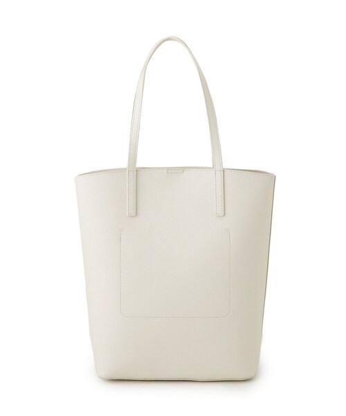 SHOO・LA・RUE(シューラルー)の「【A4】一枚革風カクシボトートバッグ(トートバッグ・レディース・ナチュラル/アイボリー/ブラック・00)」の8枚目の写真