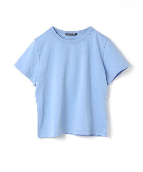 mizuiroind(ミズイロインド)の「mizuiro ind ベーシッククルーネックT(Tシャツ/カットソー・レディース・オフホワイト/グレー/ライトブルー/キナリ/ピンク/ブラック・FREE)」の1枚目の写真