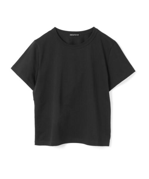 mizuiroind(ミズイロインド)の「mizuiro ind ベーシッククルーネックT(Tシャツ/カットソー・レディース・オフホワイト/グレー/ライトブルー/キナリ/ピンク/ブラック・FREE)」の4枚目の写真