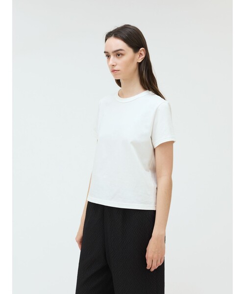 mizuiroind(ミズイロインド)の「mizuiro ind ベーシッククルーネックT(Tシャツ/カットソー・レディース・オフホワイト/グレー/ライトブルー/キナリ/ピンク/ブラック・FREE)」の14枚目の写真