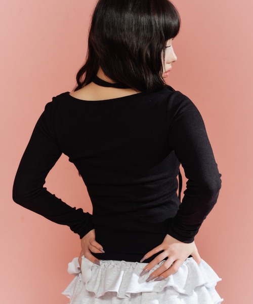 FCMM(エフシーエムエム)の「【日本限定】UNBLANCED L/S TEE/アンバランスロングスリーブTシャツ(Tシャツ/カットソー・レディース・ブラック/カーキ/グレー・MEDIUM/SMALL)」の13枚目の写真