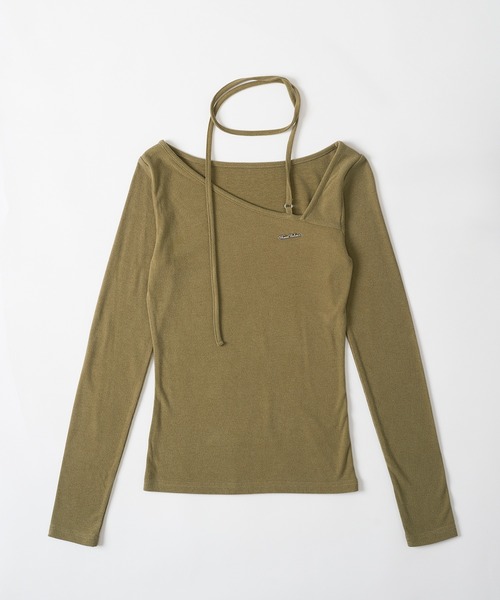 FCMM(エフシーエムエム)の「【日本限定】UNBLANCED L/S TEE/アンバランスロングスリーブTシャツ(Tシャツ/カットソー・レディース・ブラック/カーキ/グレー・MEDIUM/SMALL)」の19枚目の写真