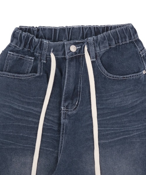 WOND（ウォンド）の「WOND/ドローコードバギーデニム（デニムパンツ・レディース・ブルー系1・SMALL/MEDIUM）」の8枚目の写真