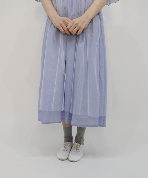 haupia（ハウピア）の「冷たく透明な夏の光【レイヤードワンピース】（ワンピース・レディース・ブラック/オフホワイト/ブルー系・MEDIUM）」の8枚目の写真