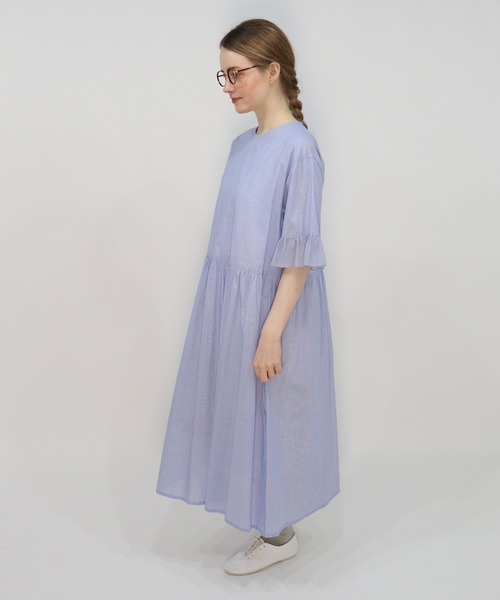 haupia（ハウピア）の「冷たく透明な夏の光【レイヤードワンピース】（ワンピース・レディース・ブラック/オフホワイト/ブルー系・MEDIUM）」の10枚目の写真