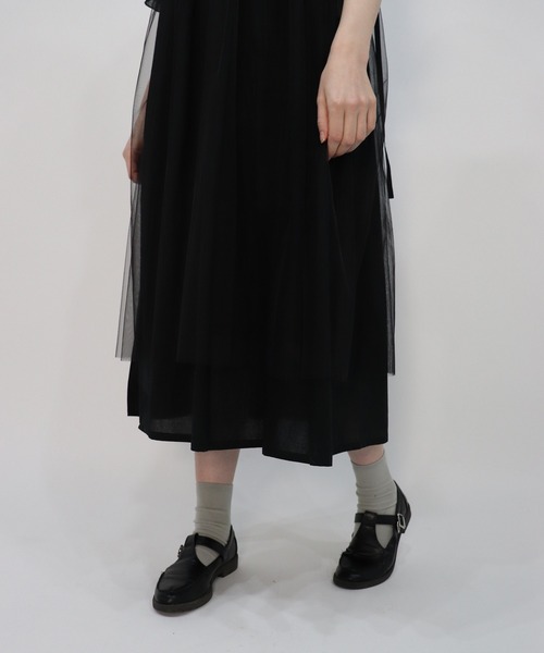 haupia（ハウピア）の「冷たく透明な夏の光【レイヤードワンピース】（ワンピース・レディース・ブラック/オフホワイト/ブルー系・MEDIUM）」の22枚目の写真