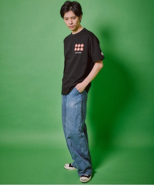 go slow caravan（ゴースローキャラバン）の「YOIDORE/酔いどれ　ビールとぎょうざ TEE（Tシャツ/カットソー・メンズ・ホワイト/ラベンダー・MEDIUM/LARGE/X-LARGE）」の16枚目の写真