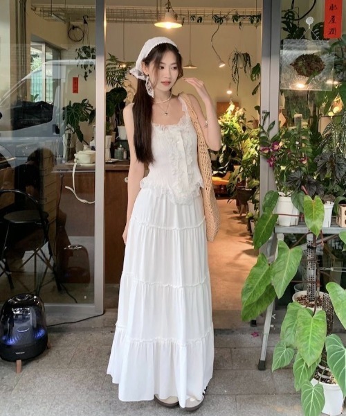 アンパシィー　フリルタンクトップとスカートセット♡ 楽天市場】【26日まで最大10％OFFcp】＼当日発送／1セットアップ