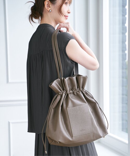 撥水合皮巾着トートバッグ（トートバッグ）｜ikka（イッカ）の