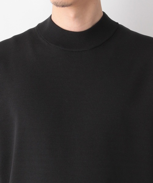 アンチピリングハイゲージニット/モックネック/半袖/319836（ニット