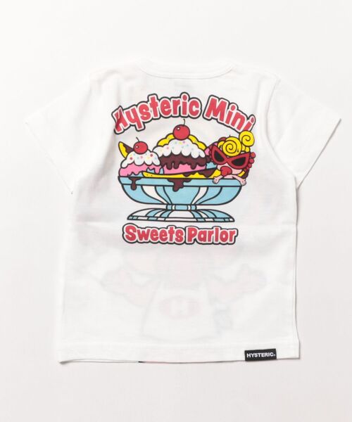 HYSTERIC MINI(ヒステリックミニ)の「MY FIRST HYSTERIC HYSTERIC MINI SWEETS PARLOUR 半袖Tシャツ(Tシャツ/カットソー・キッズ・ホワイト・80/90)」の2枚目の写真