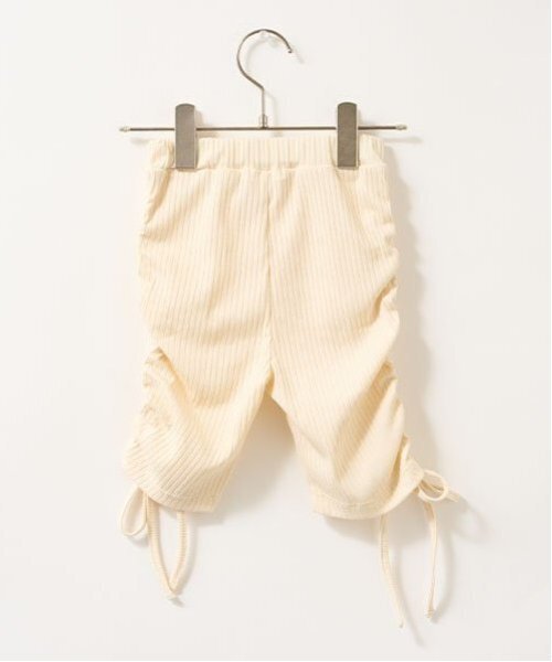 Lycee mine(リセマイン)の「5分丈シャーリングレギンス【子供服】【キッズ】【女の子】(レギンス/スパッツ・キッズ・ブラック/チャコール/ラベンダー/アイボリー/ベビーピンク/サックスブルー・130cm/140cm/150cm/120cm/110cm/100cm)」の9枚目の写真