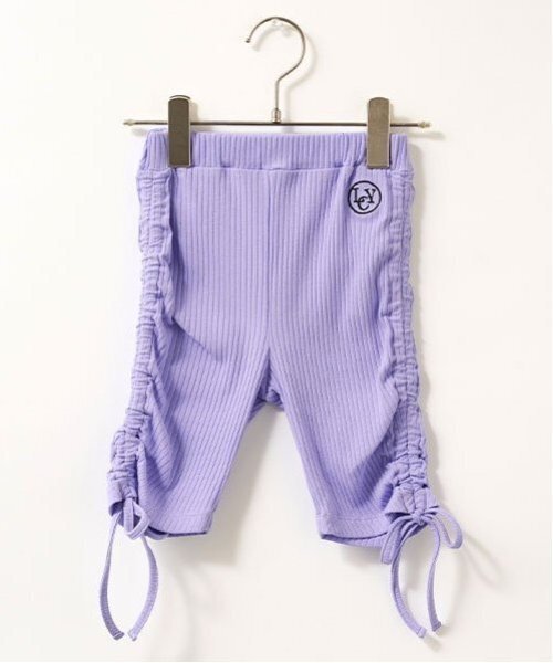 Lycee mine(リセマイン)の「5分丈シャーリングレギンス【子供服】【キッズ】【女の子】(レギンス/スパッツ・キッズ・ブラック/チャコール/ラベンダー/アイボリー/ベビーピンク/サックスブルー・130cm/140cm/150cm/120cm/110cm/100cm)」の11枚目の写真