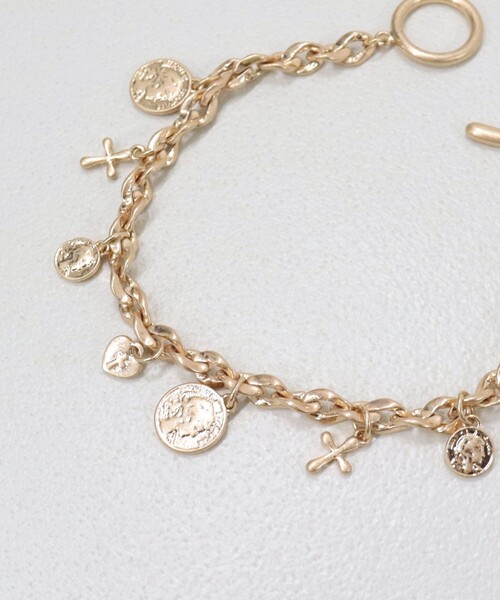 fredy emue（フレディエミュ）の「コインアソートチェーンブレス（ブレスレット・レディース・シルバー/ゴールド・FREE）」の10枚目の写真