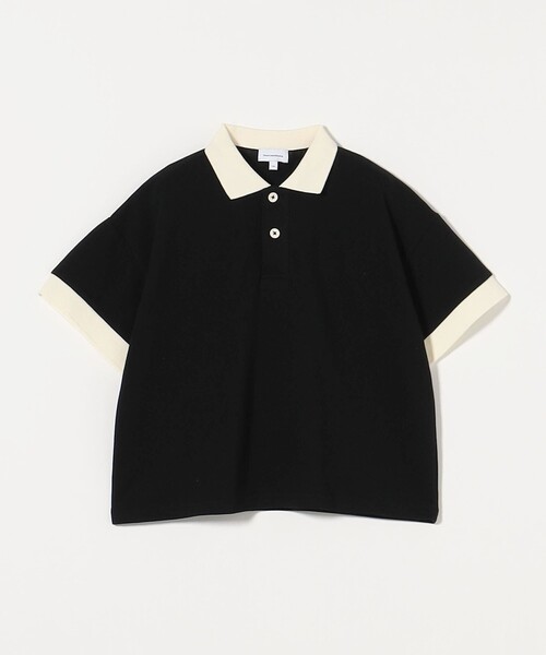green label relaxing(グリーンレーベルリラクシング)の「カノコ ポロシャツ / キッズ 100cm-130cm(ポロシャツ・キッズ・ブラック/ベージュ・120cm/110cm/100cm/130cm)」の12枚目の写真