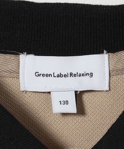 green label relaxing(グリーンレーベルリラクシング)の「カノコ ポロシャツ / キッズ 100cm-130cm(ポロシャツ・キッズ・ブラック/ベージュ・120cm/110cm/100cm/130cm)」の16枚目の写真
